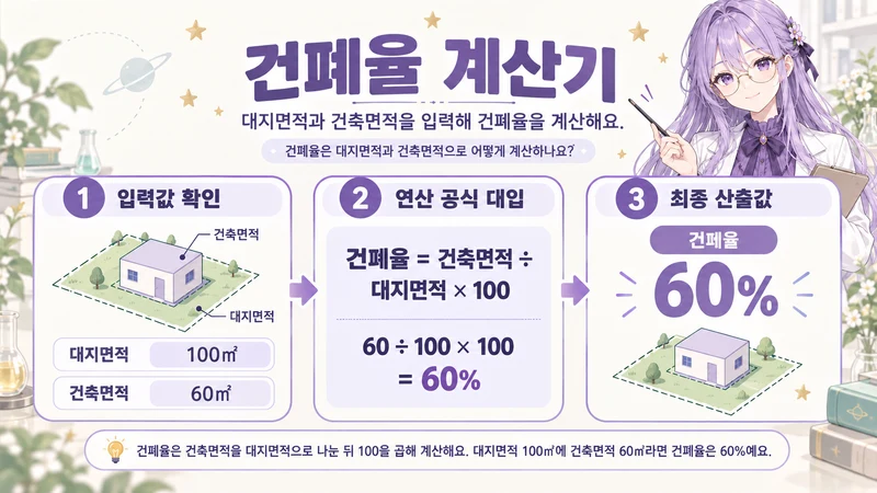 건폐율 계산기 계산 방법 및 공식