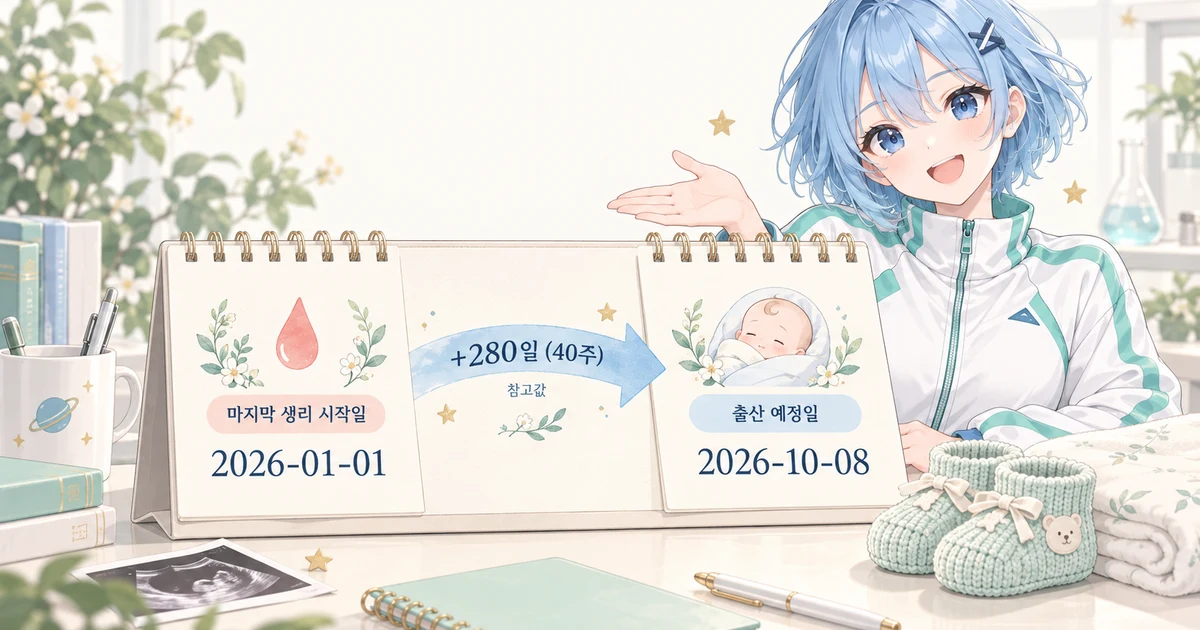 출산 예정일 계산기 대표 이미지
