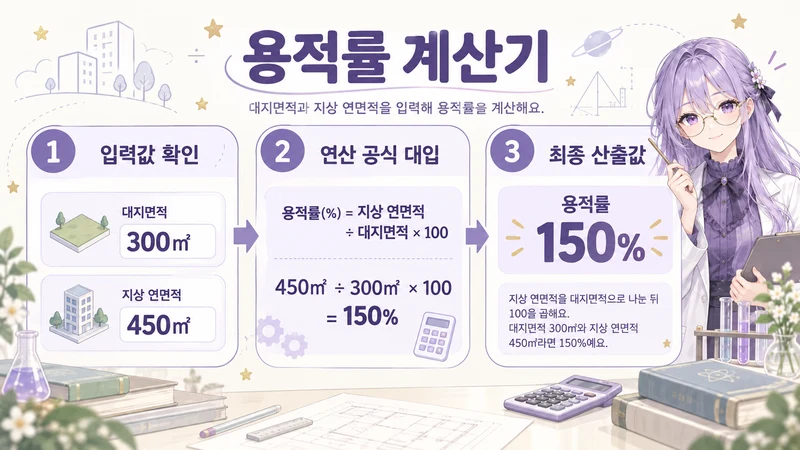 용적률 계산기 계산 방법 및 공식