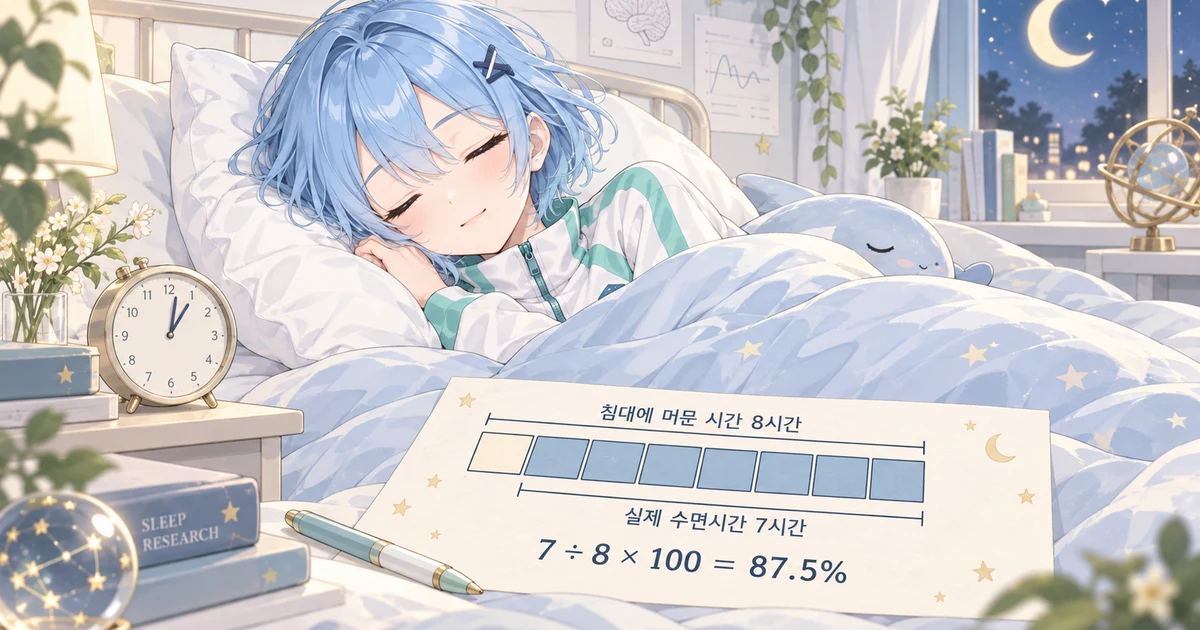 수면 효율 계산기 대표 이미지